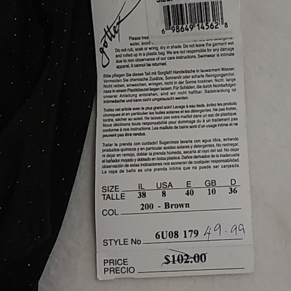 NWT Gottex swimsuit - Picture 4 of 6